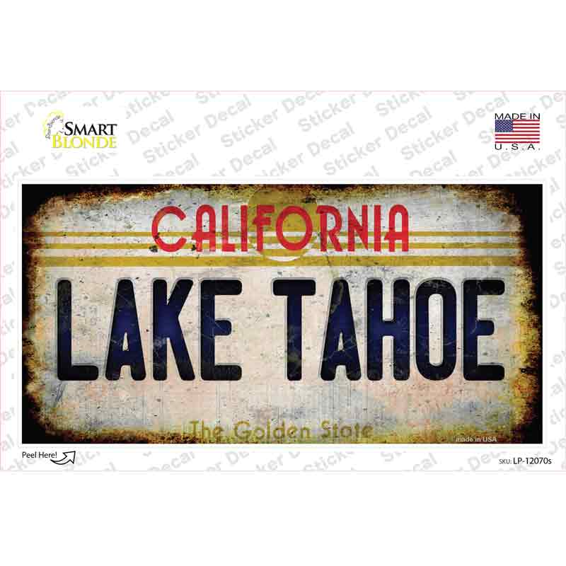 California Lake Tahoe Novelty Sticker Decal