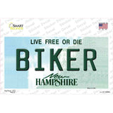 Biker New Hampshire State Novelty Sticker Decal