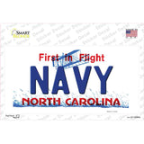 Navy North Carolina State Novelty Sticker Decal