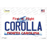 Corolla North Carolina State Novelty Sticker Decal