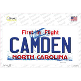 Camden North Carolina State Novelty Sticker Decal