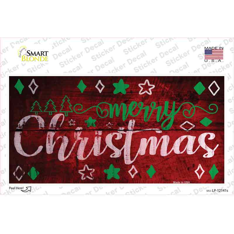 Merry Christmas Novelty Sticker Decal