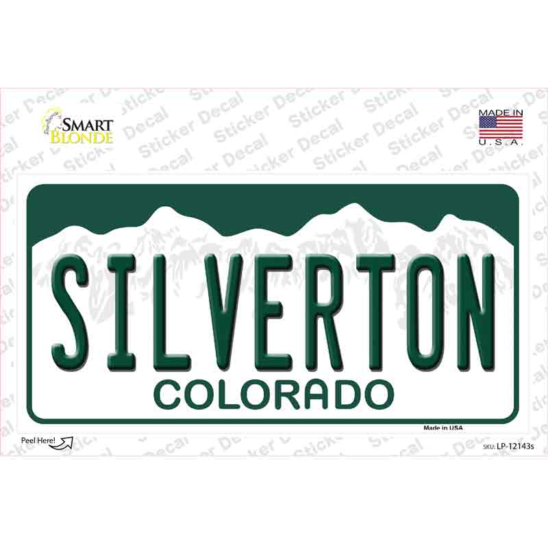 Silverton Colorado Novelty Sticker Decal