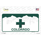 Marijuana Cross Colorado Novelty Sticker Decal