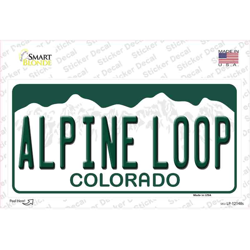 Alpine Loop Colorado Novelty Sticker Decal