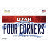 Utah Four Corners Novelty Sticker Decal
