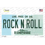 Rock N Roll New Hampshire Novelty Sticker Decal
