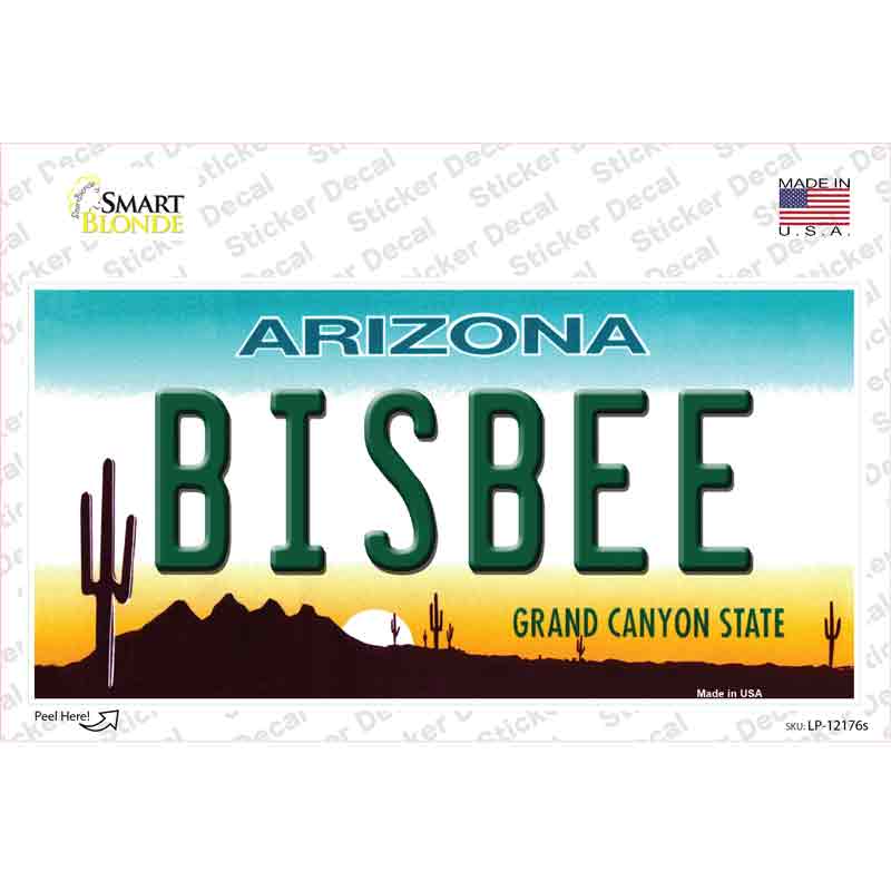 Bisbee Arizona Novelty Sticker Decal