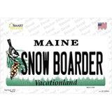 Snow Boarder Maine Novelty Sticker Decal