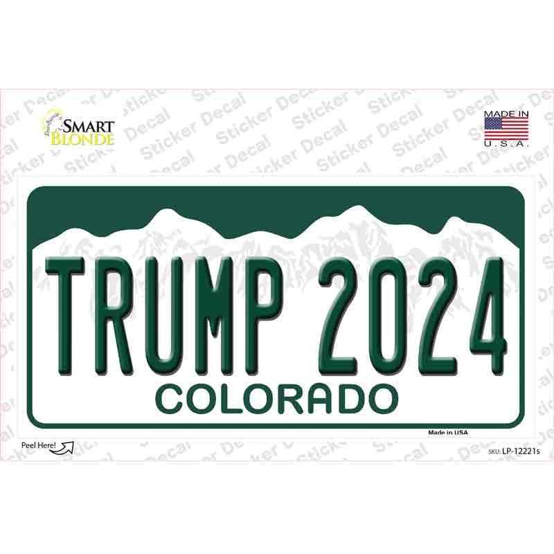 Trump 2024 Colorado Novelty Sticker Decal