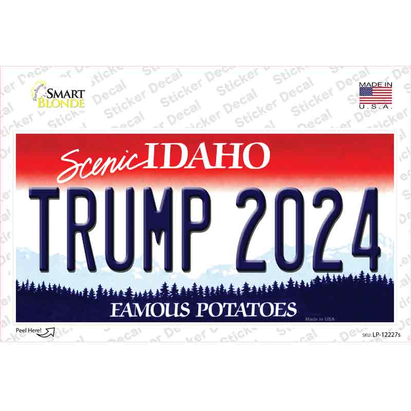 Trump 2024 Idaho Novelty Sticker Decal
