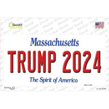 Trump 2024 Massachusetts Novelty Sticker Decal