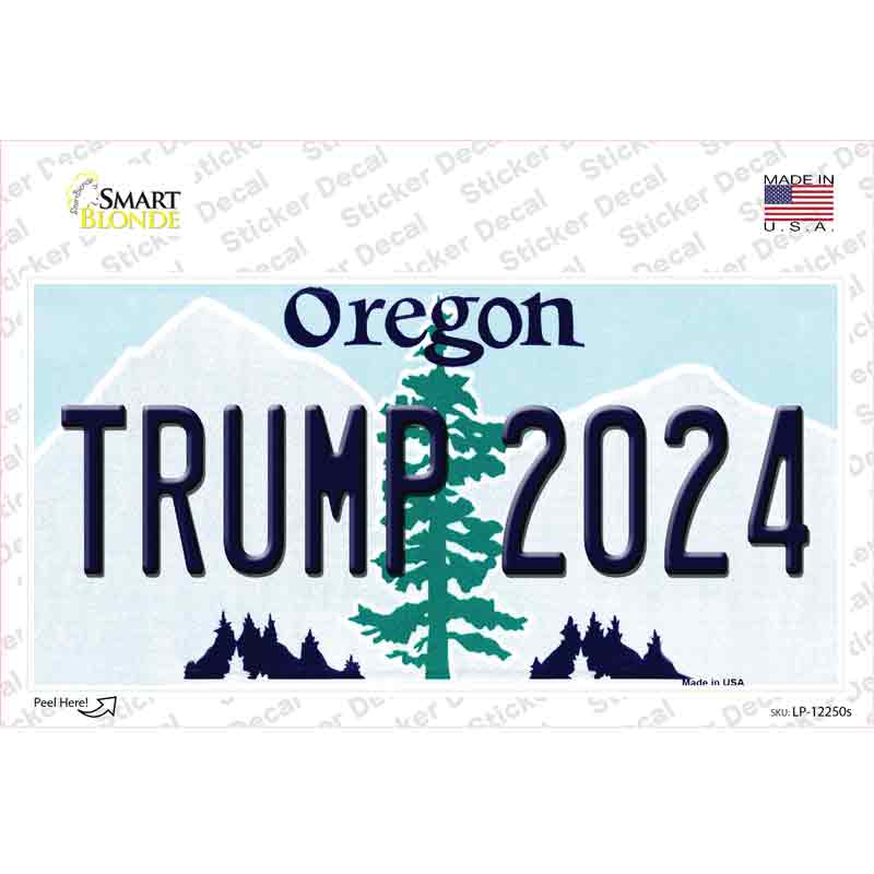 Trump 2024 Oregon Novelty Sticker Decal