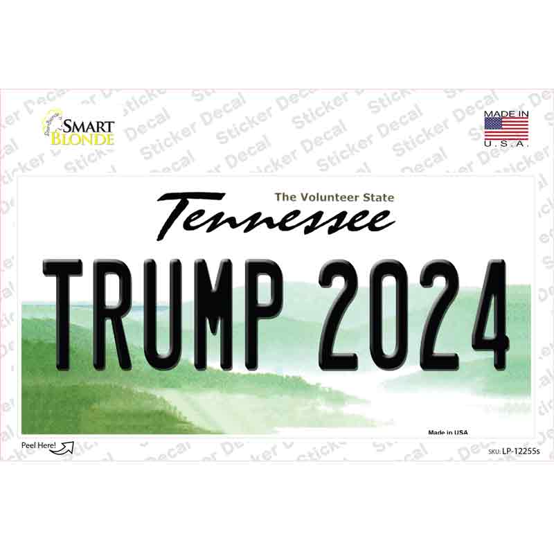 Trump 2024 Tennessee Novelty Sticker Decal