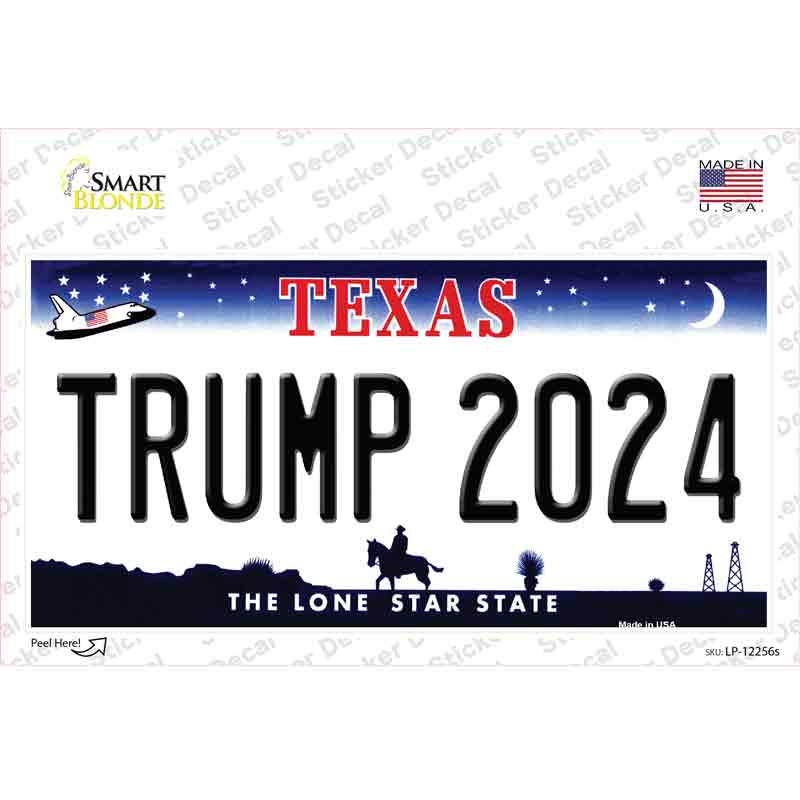 Trump 2024 Texas Novelty Sticker Decal
