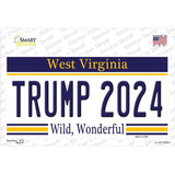 Trump 2024 West Virginia Novelty Sticker Decal