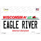 Wisconsin Eagle River Novelty Sticker Decal