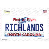 North Carolina Richlands Novelty Sticker Decal