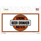 Genuine Beer Drinker Novelty Sticker Decal
