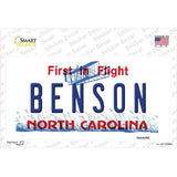North Carolina Benson Novelty Sticker Decal