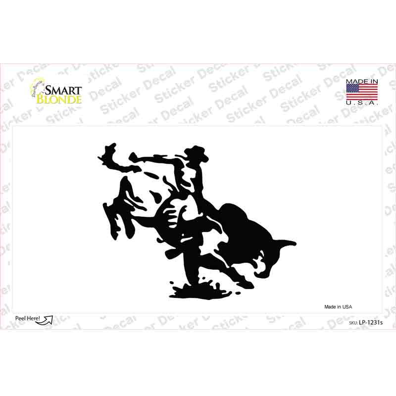Bull Rider Novelty Sticker Decal