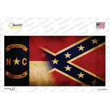 NC | Confederate Flag Novelty Sticker Decal