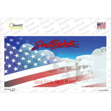 South Dakota with American Flag Novelty Sticker Decal