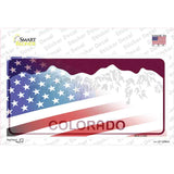 Colorado Half American Flag Novelty Sticker Decal