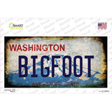 Bigfoot Washington Rusty Novelty Sticker Decal