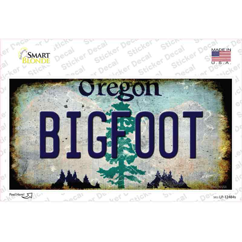Bigfoot Oregon Novelty Sticker Decal