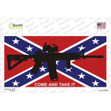 Come and Take It Confederate Flag Novelty Sticker Decal