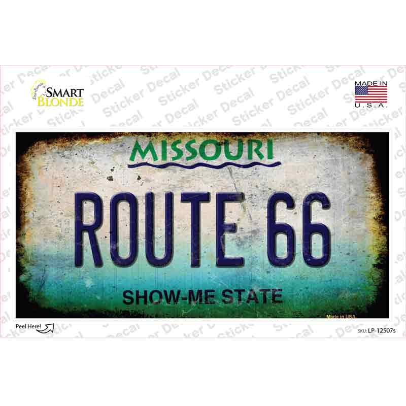 Route 66 Missouri Novelty Sticker Decal
