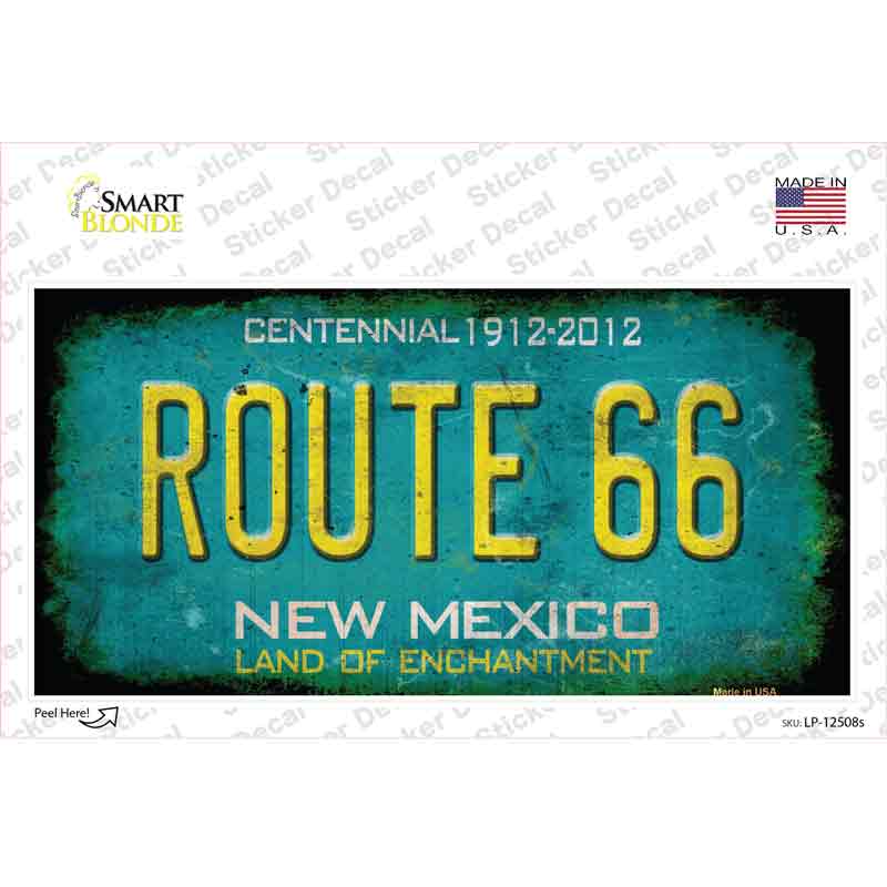 Route 66 New Mexico Novelty Sticker Decal
