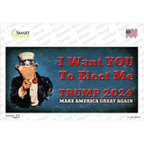 I Want You to Elect Me Trump 2024 Novelty Sticker Decal