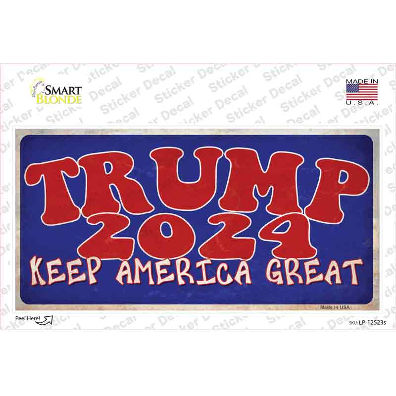 Trump 2024 Keep America Great Novelty Sticker Decal