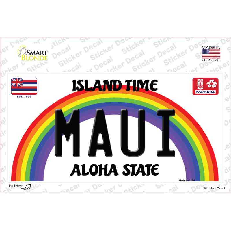 Maui Hawaii Novelty Sticker Decal
