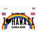 I Love Hawaii Novelty Sticker Decal