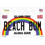 Beach Bum Hawaii Novelty Sticker Decal
