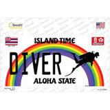 Diver Hawaii Novelty Sticker Decal