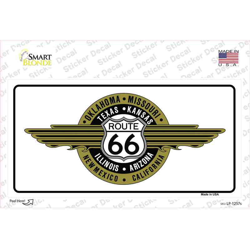 Route 66 Shield Emblem Novelty Sticker Decal