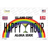 Happy Hour Hawaii Novelty Sticker Decal