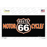Route 66 Motorcycles Novelty Sticker Decal
