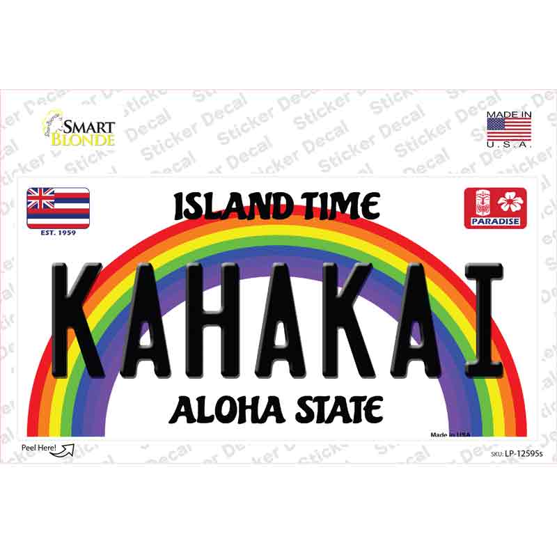 Kahakai Hawaii Novelty Sticker Decal