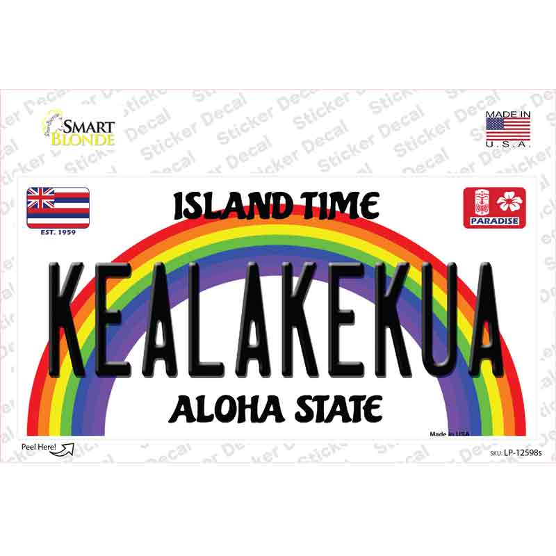 Kealakekua Hawaii Novelty Sticker Decal