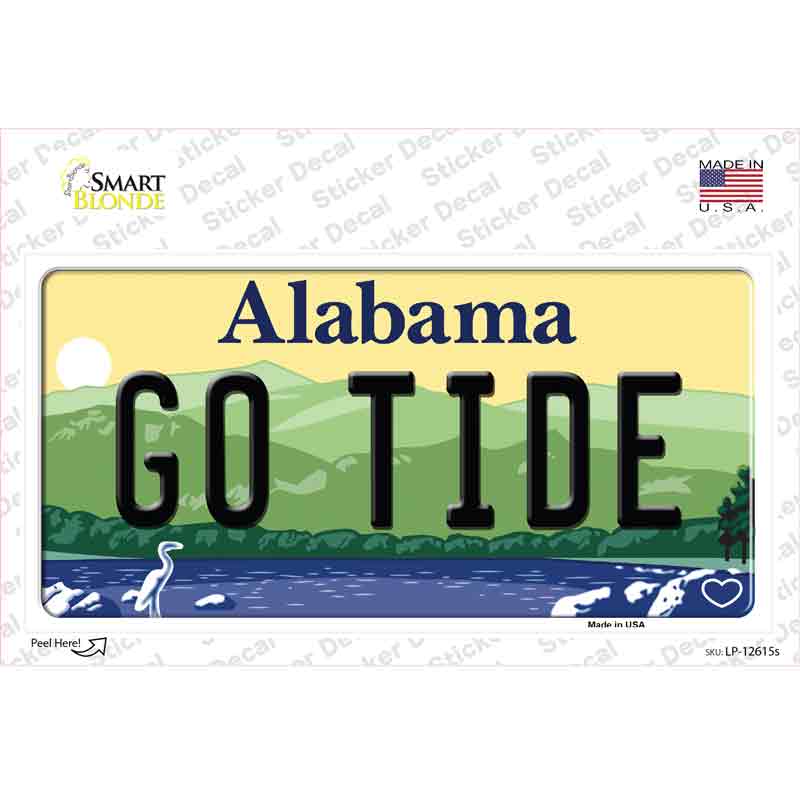 Go Tide Novelty Sticker Decal