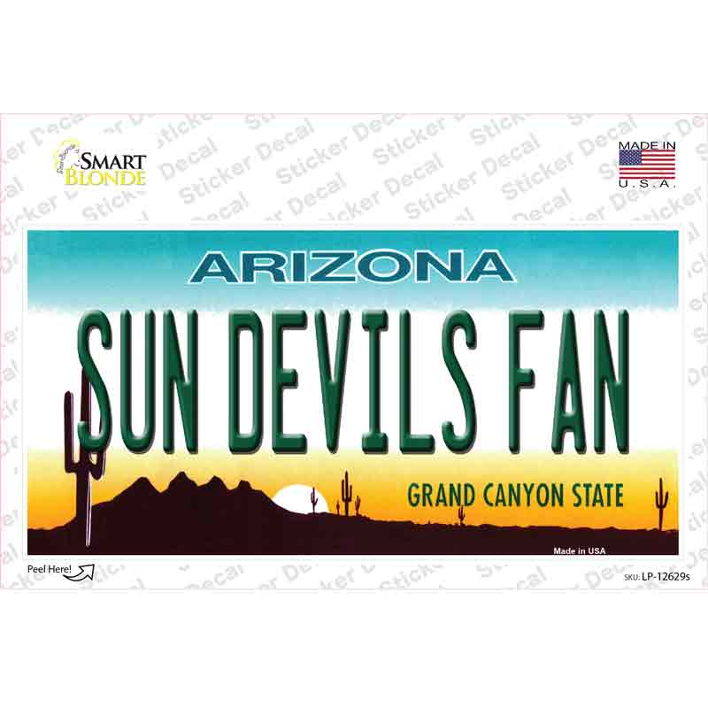 Sun Devils Fan Novelty Sticker Decal
