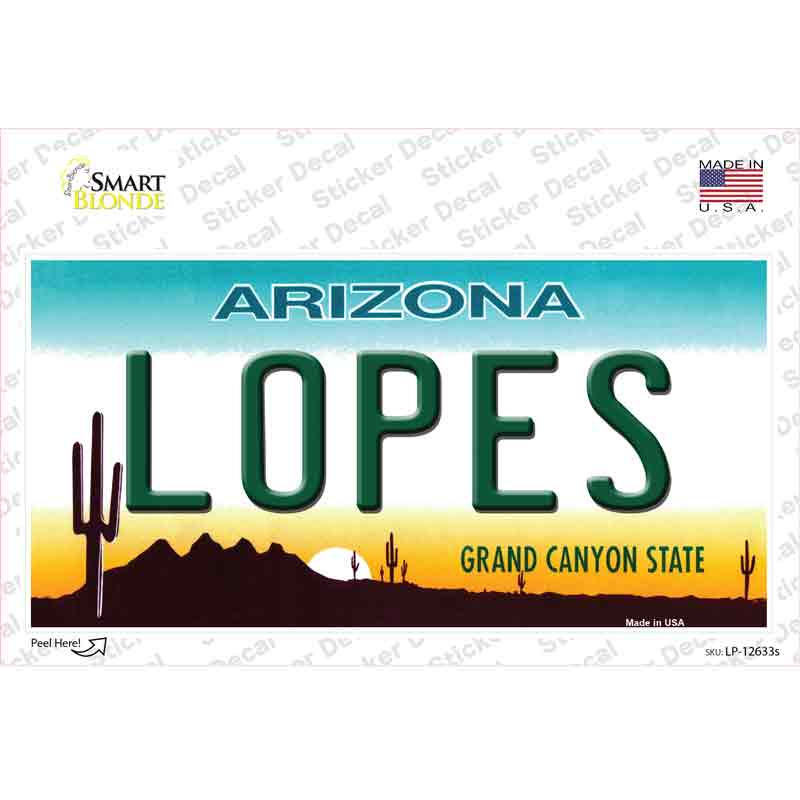 Lopes Novelty Sticker Decal