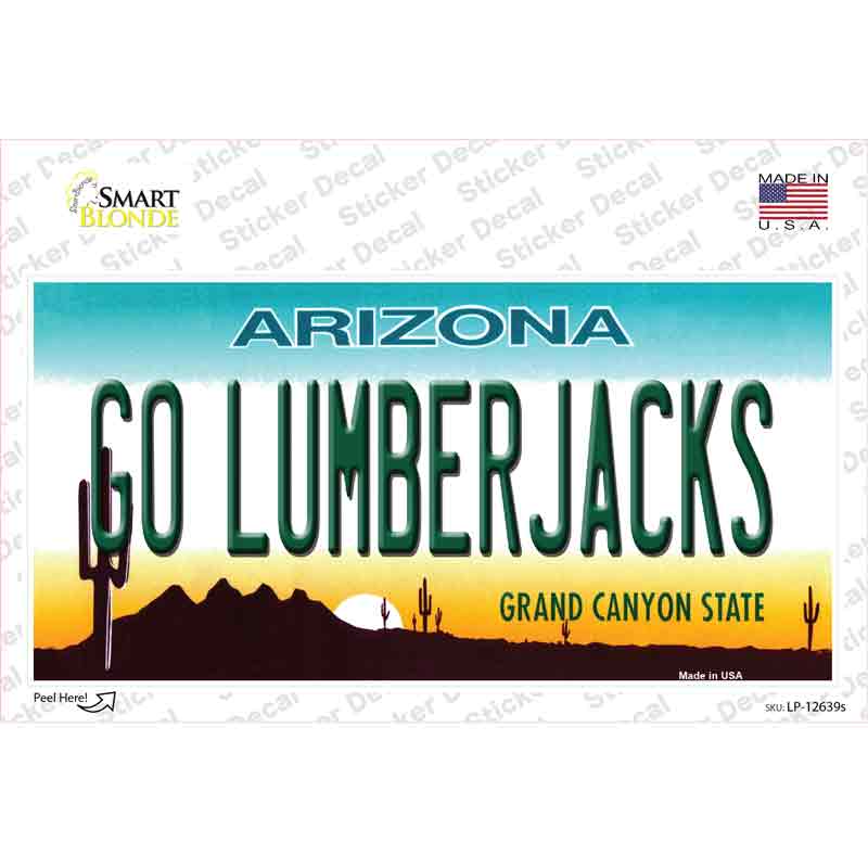 Go Lumberjacks Novelty Sticker Decal