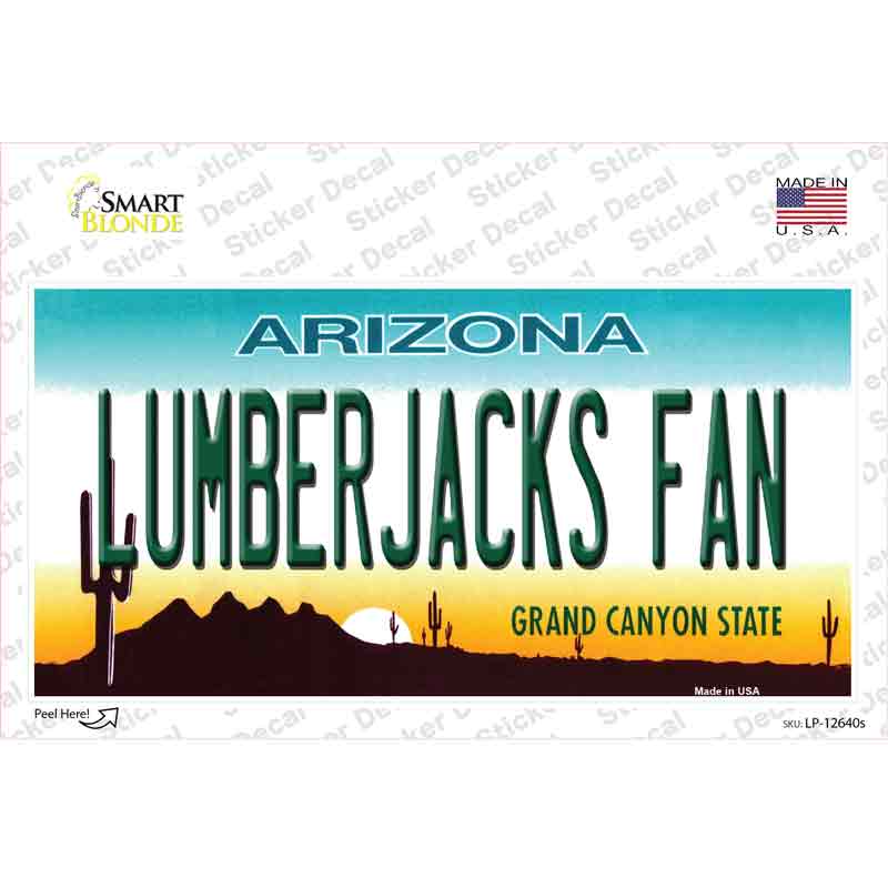 Lumberjacks Fan Novelty Sticker Decal
