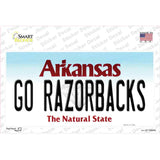 Go Razorbacks Novelty Sticker Decal